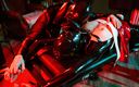 Rubber pervs: Schweres mit gummi maskiertem latexgirl gedehnt und gekitzelt