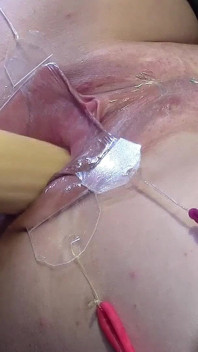 Wide Open Cocked Pussy Machine-fucked From Very Close 2