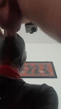 Laura is bound on sexy clothes, ball gagged, ring gagged, throat fucked and creampied