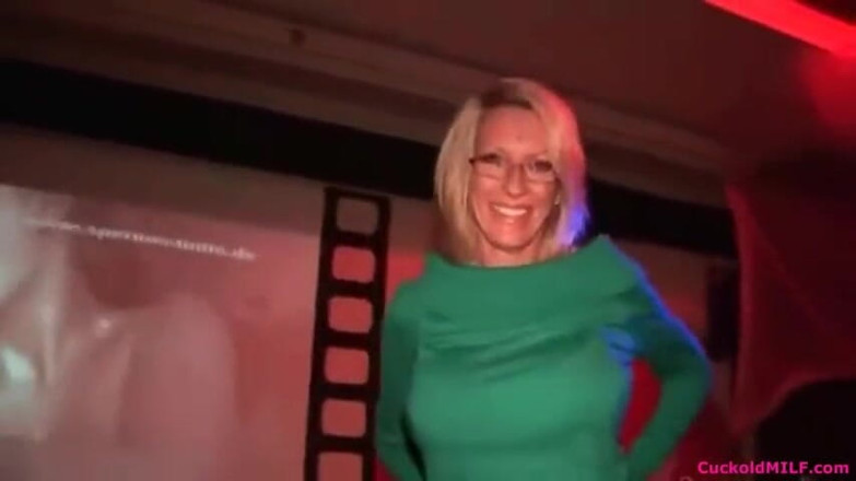 Cuckold MILF: Cuckold MILF - My Hot Blonde Wife in a Swingers Den