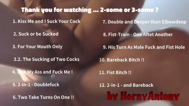 HornyAntony: 2-some or 3-some?
