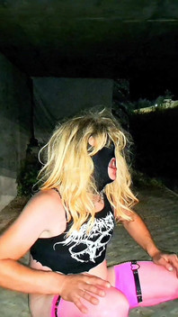 Pink Whore Cunt Walk Night Down Roadheel