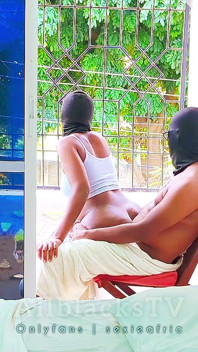 Hot Passionate Balcony Sex Almost Got Caught