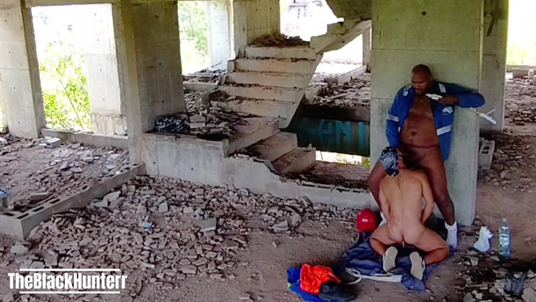 TheBlacKHunterr: Tranzando with My Co-worker on the Construction Site