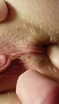 Spreading and Anal Fingering Masturbation Closeup