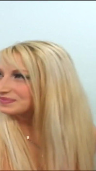 The horny MILF Candy Manson is a whore with two big boobs and a shaved pussy enjoying a cock inside her pussy
