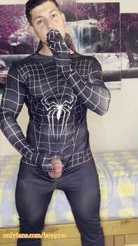 My Spiderman Cock Cums!