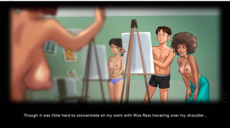 XXX Games Bunk: Kisah musim panas - judith berpose bugil untuk karya seni