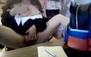 AsiaLuvDoll: Estudiante asiática traviesa tiene una lección de sexo con su...