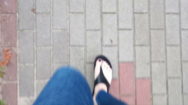 Heelex: I Walk Around and Show off My Feet in Sexy...
