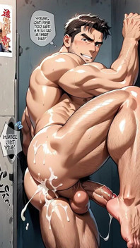 Boy Friend Ass and Cum on His Ass