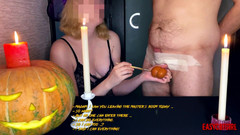 AnnyCandyPainboy: Zkušená halloweenská čarodějnice učí lekce kreslení a promění koule v dýně