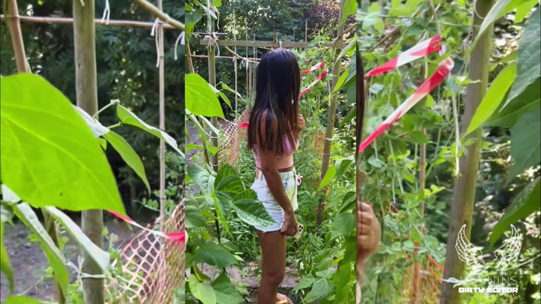Mianins: La visita all'orto si trasforma in scopare in giardino e...