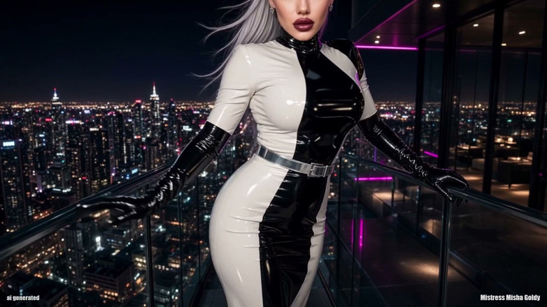 Goddess Misha Goldy: Latex Legs Make You Crawl