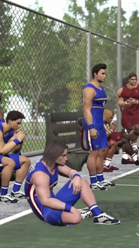 Giocatori di basket scopano duro una ragazza cheerleader sexy per strada