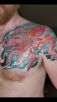 My Octopus Tattoo Is Finished! I Love It!