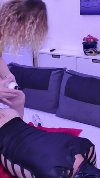 Extreme Dildo Pegging and Fisting Destroying My Boy Toys Ass