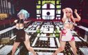 Mmd anime girls: Mmd R-18 fete anime clip sexy cu dans 228