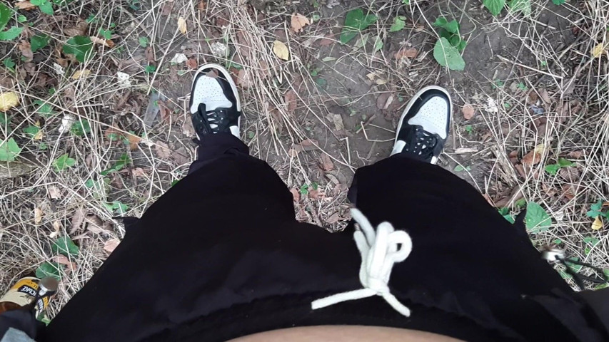 Risky Lesbian Masturbation in the Forest (Lesbian-candys)