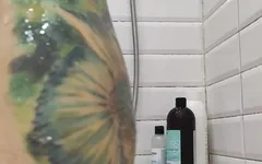 Explore My Hairy Body in the Bathroom