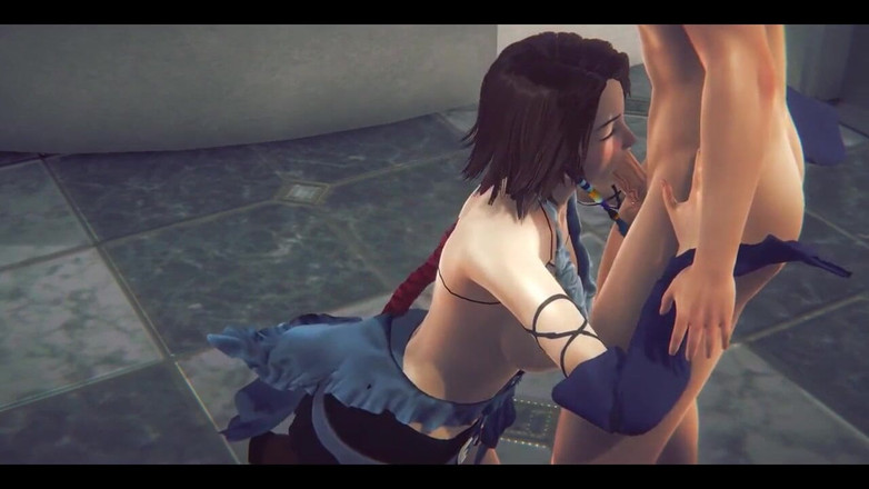 HentaiTubes: Final fantasy hentai - yuna suck and anal - porno game film...