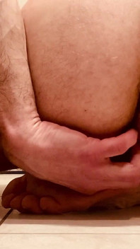 Meus pés, bunda e próstata brinquedo