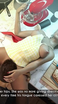 Awam MILF Cuckold Amber - ให้กูสอนมึงเย็ดยังไง - แอมเบอร์ฝึกไดแลนในครัว (เสียงครางชัด)