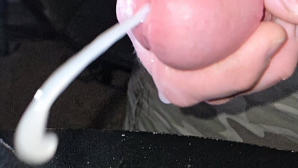 Cum Juggler: C.U.M.S - Närbild och rörelse långsam - Solo cumshot #10