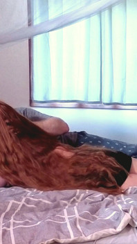 Redhead Rapunzel - Romantic Kissing & Hair Play - Long Red Hair Fetish