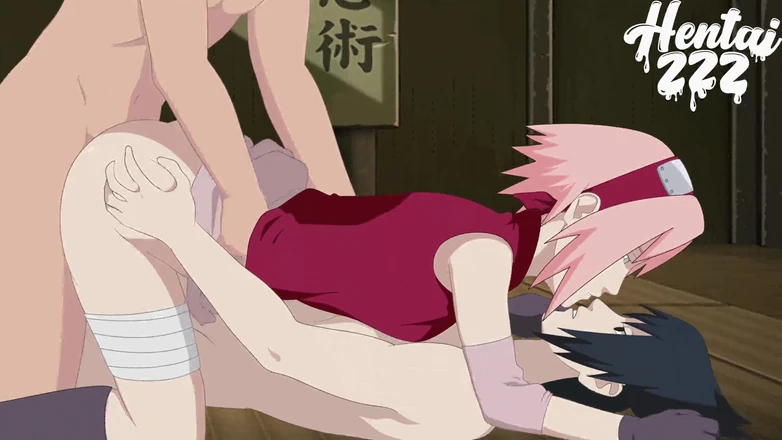 Hentai ZZZ: Naruto - sakura naruto ve sasuke tarafından çifte sikiliyor