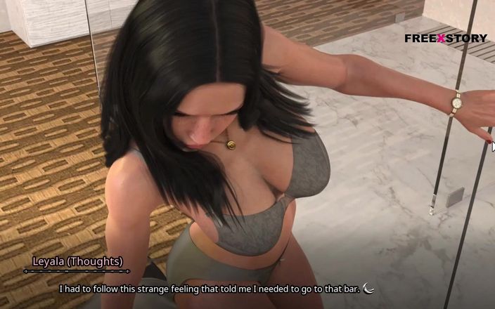 3D cartoon porn: 7개의 큰 자지를 빨아주는 Leyala- 그녀가 만난 남자를 생각하면서 샤워하는 Leyala