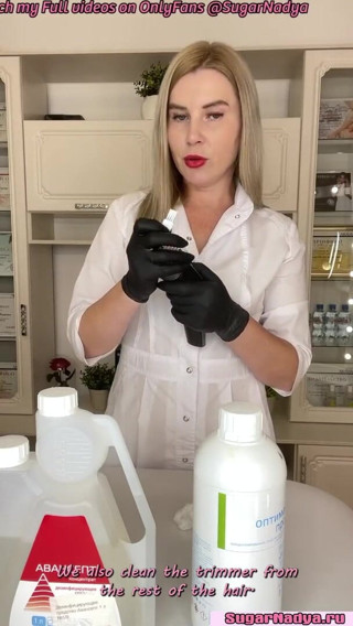 SugarNadya: The process of disinfecting work tools by SugarNadya