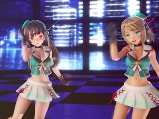 Mmd anime girls: Mmd R-18 애니메이션 소녀들 섹시 댄스 클립 12