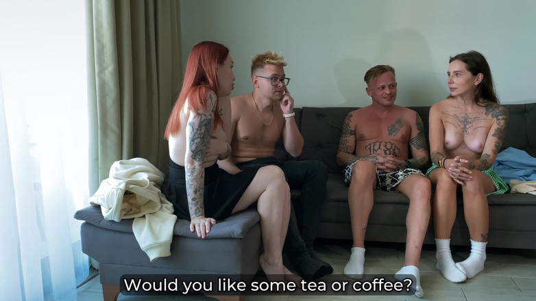 Toma Mur: Poprvé swingers vymění manželky za sdílení v posteli Wild v...