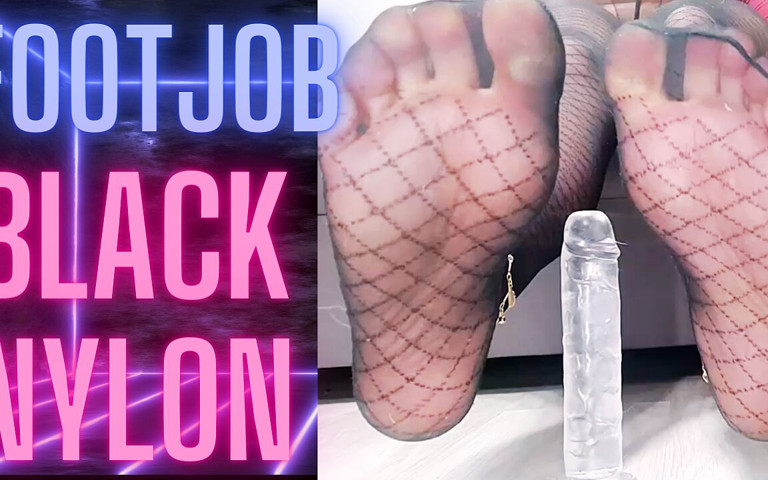 (92) Footjob Black Nylon2 (Monica Angels)