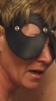Blindfolded Mature Blonde MILF Submits to Hard Anal Domination