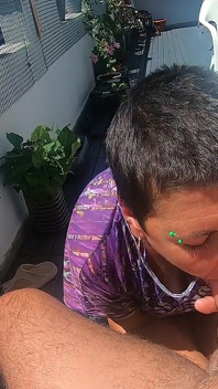 Pijpen op ons terras met wat handvrij zuigen