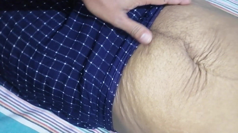 Sweety In Bed: Asian with Bushy Hairy Tits Full Body Strip Before Intense...