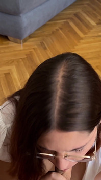 Student knullar sexig handledare i vita strumpbyxor