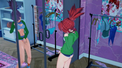 Hentai Smash: Frankie Foster rubs and fingers her pussy in front of...