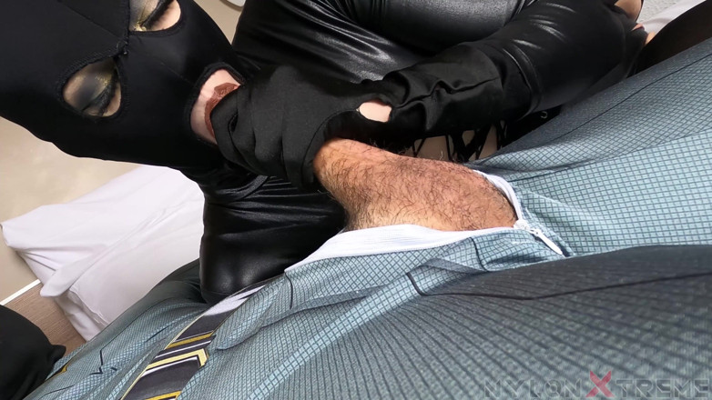 Nylon Xtreme: pov(dekhne ka bindu) Nora Fox leotard black nylon
