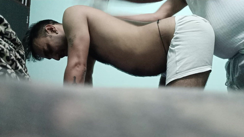 Rajasthani-old-lover: Indiano homem sexo e show chuveiro sapato e mastertação
