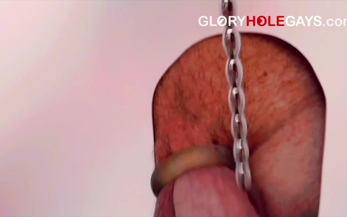 GLORYHOLEGAYS: 19歳の学生がグローリーホールでビーズの音のロッドを試み-複数回絶頂