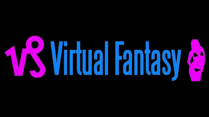 Virtual fantasy studio: Sexy 3D-mädchen, das in schwarzer clubbekleidung und body tanzt.
