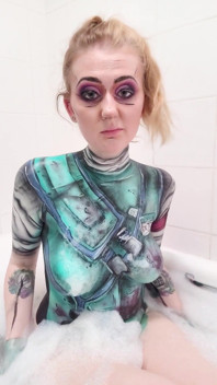Cosplay Dr Z Bodypaint Baie Îndepărtarea