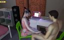 Soi Hentai: Prietena sexy Nu te lasă să lucrezi - hentai 3D necenzurat V118
