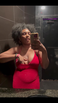 Prego Belly and Titties in the Bathroom