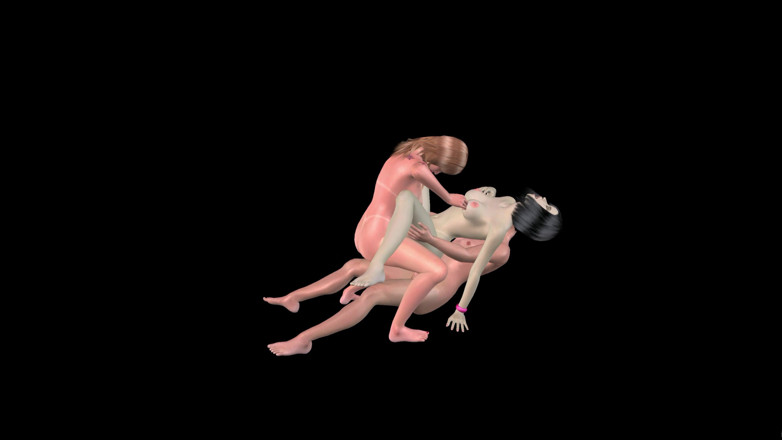 TransLure: Animated Shemale Porn - Shemale &amp; Man Double Penetrating Girl Pussy &amp; Ass