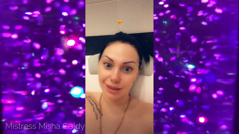 Goddess Misha Goldy: 앱 세션 녹화! 바퀴를 회전 - 굴욕 작업을 얻을!