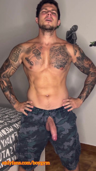 My Military Cock Cums with No Touch